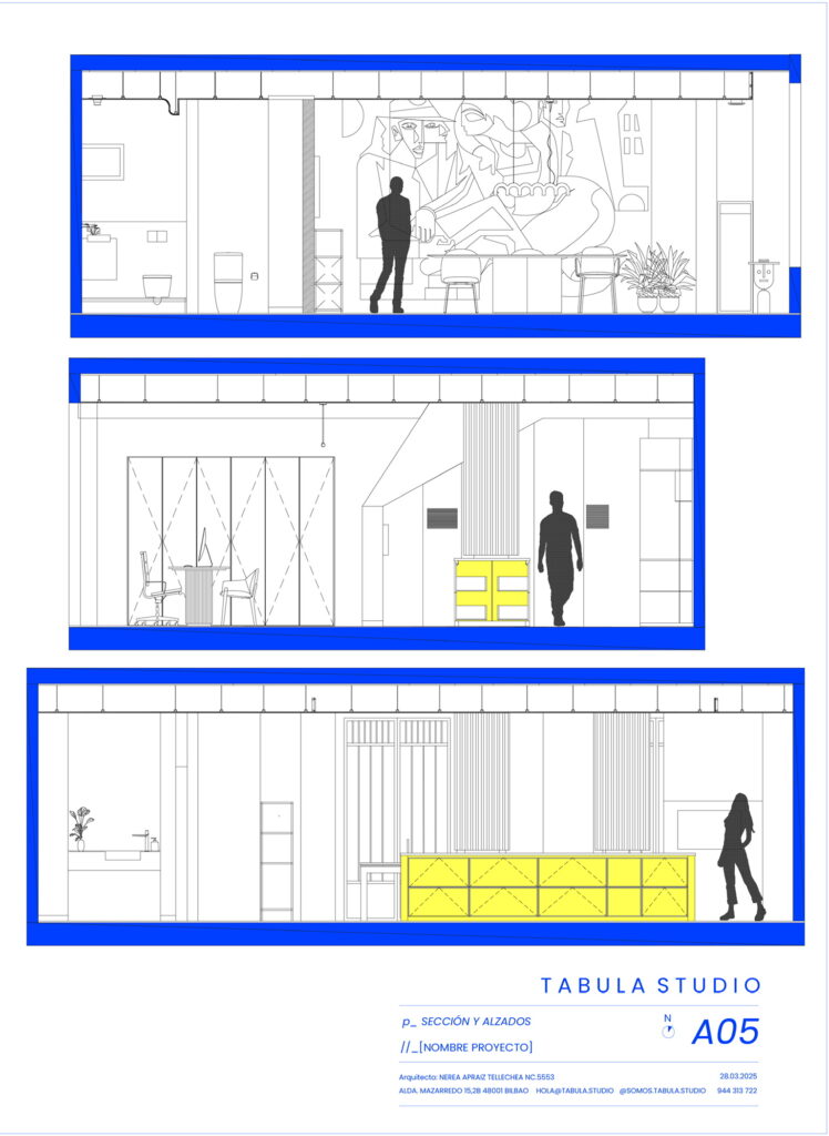 Tabula Studio Alzados Estudio Reforma Integral Bilbao